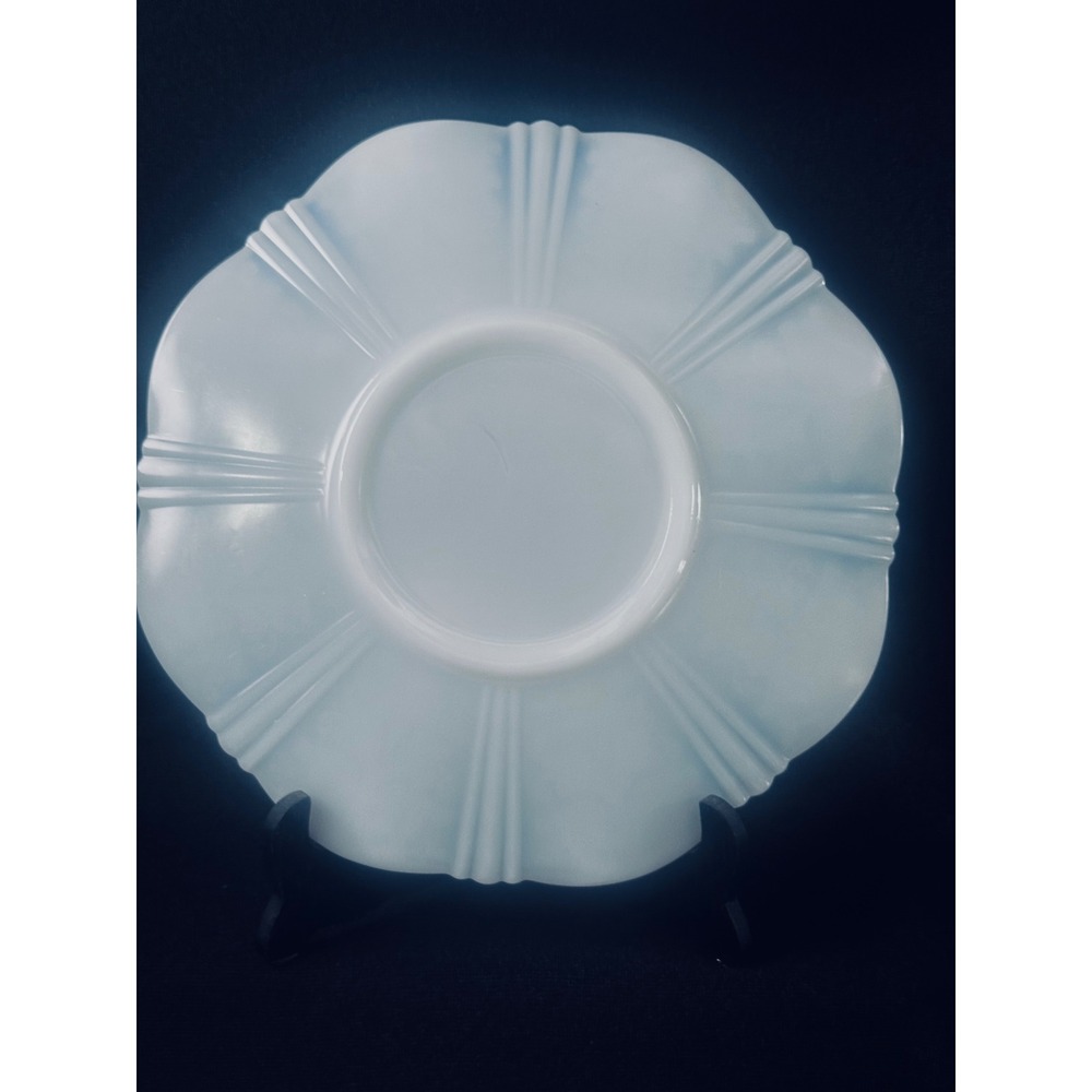 2 MacBeth Evans American Sweetheart Monax 11.5 Serving Plates Depression Glass - Picture 6 of 11